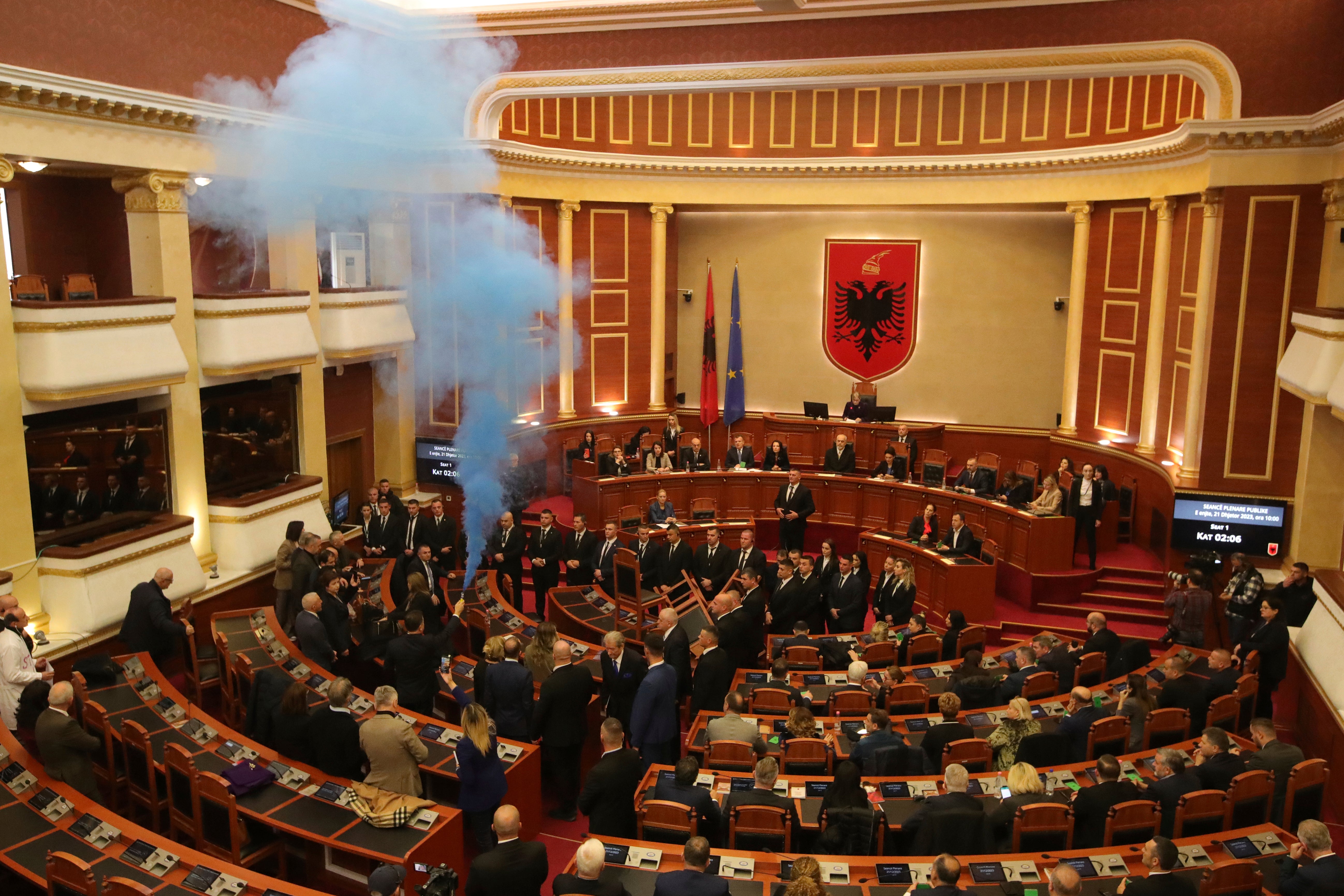 CORRECTION Albania Opposition