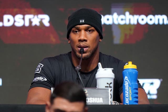 Anthony Joshua (pictured) remains focused on securing the win against Otto Wallin (Adam Davy/PA)