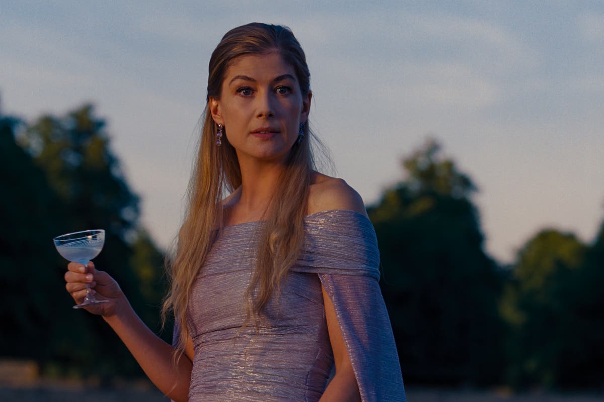 Saltburn: Rosamund Pike shares outrageous lines that didn&rsquo;t make final cut