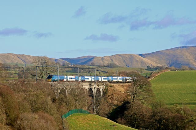 <p>On track: Avanti West Coast train from Glasgow Central to London Euston</p>