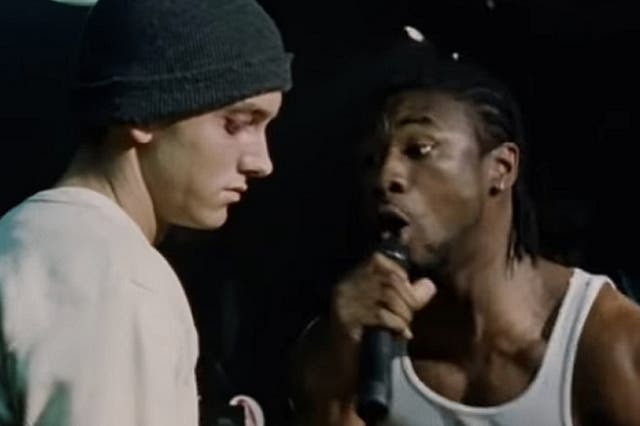 <p>Eminem and Nashawn Breedlove in ‘8 Mile’</p>