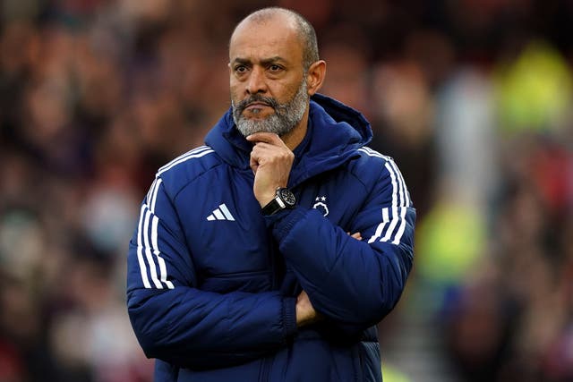 Nuno Espirito Santo lost his first game in charge of Forest (Martin Rickett/PA)