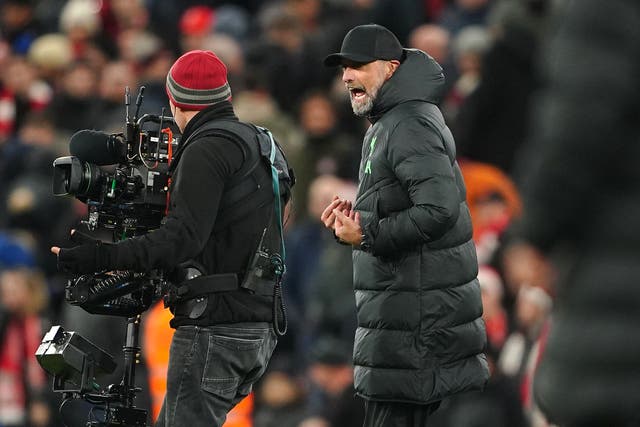 Liverpool manager Jurgen Klopp was bemused by the penalty decision (Peter Byrne/PA)