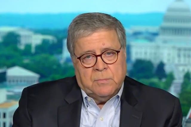 <p>Former attorney general Bill Barr told Fox News he’s concerned about the future of another Trump presidency</p>