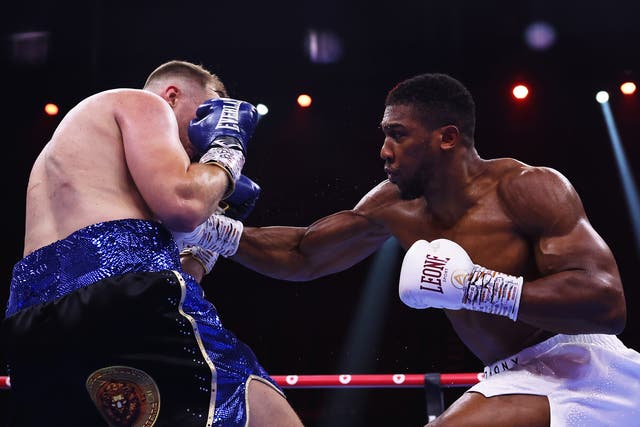 <p>Anthony Joshua was punch-perfect in his victory over Otto Wallin </p>