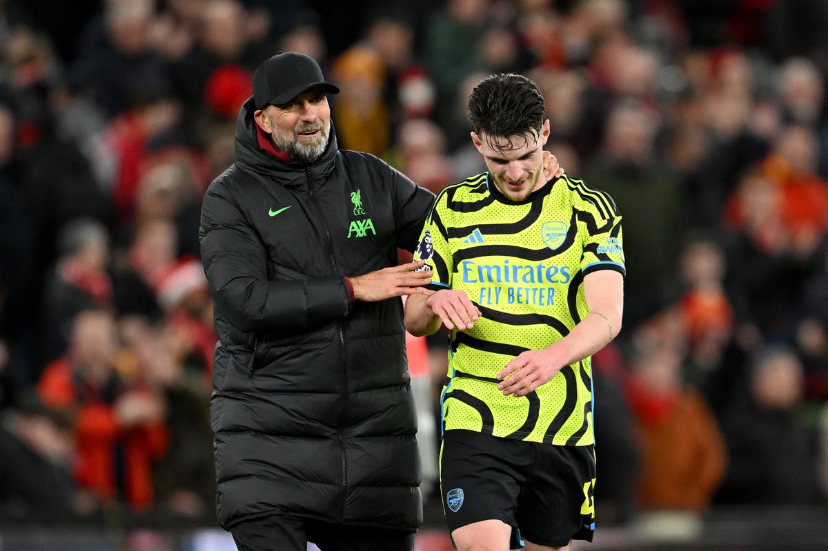 Declan Rice is the face of a new Arsenal as Mikel Arteta learns Anfield lesson