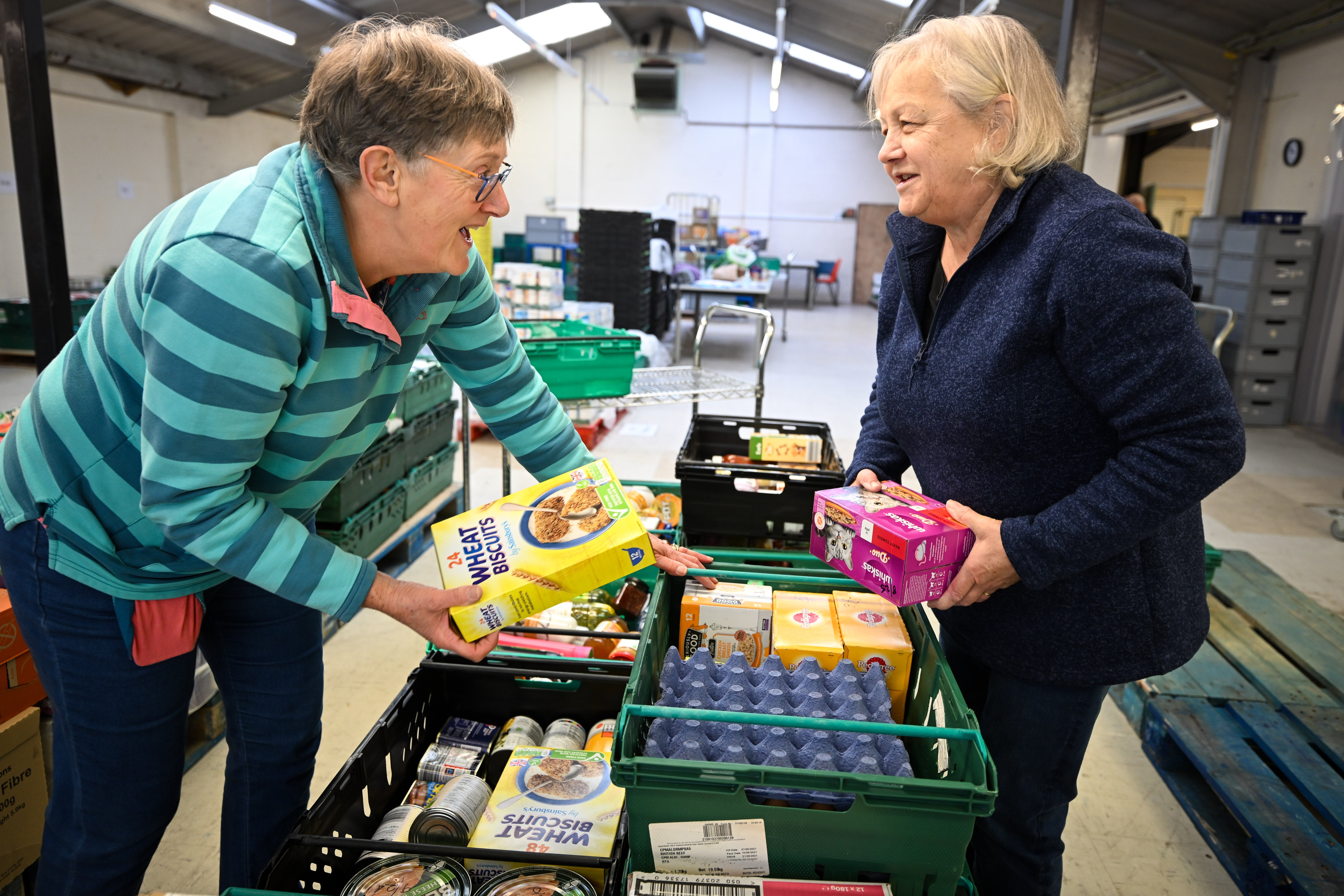 Food banks are being used in record numbers