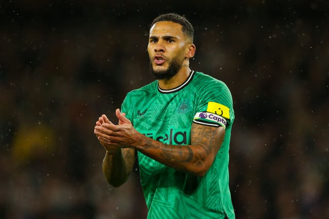Newcastle skipper Jamaal Lascelles is part of the club’s long-term plans (Barrington Coombs/PA)