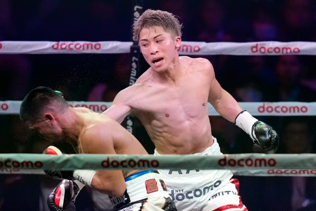 <p>Naoya Inoue (right) in action against Marlon Tapales</p>