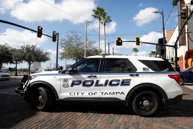 <p>Representative: Police car in Tampa, Florida</p>
