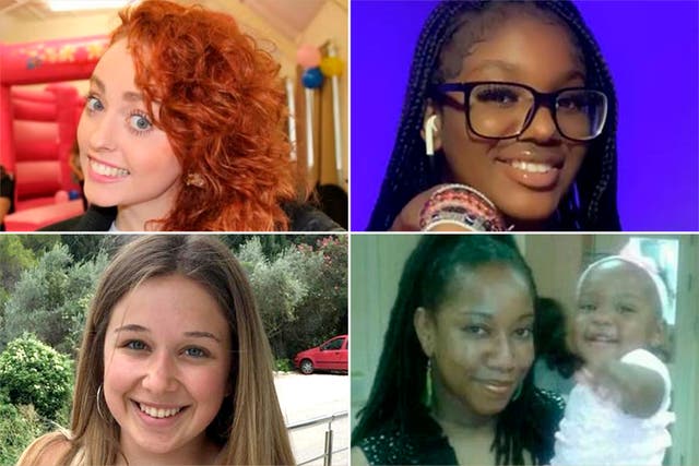 <p>Hollie Gazzard (top left),  Elianne Andam (top right), Ellie Gould (bottom left) and Valerie Forde with her daughter Jahzara were all victims of knife crime </p>