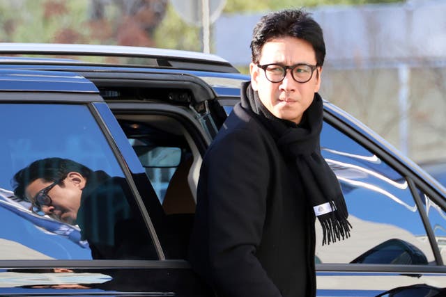 <p>Actor Lee Sun-kyun at the Incheon Metropolitan Police Agency in South Korea on Saturday 23 December </p>