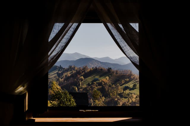 <p>Matca Hotel has captivating views of the Romanian mountains</p>