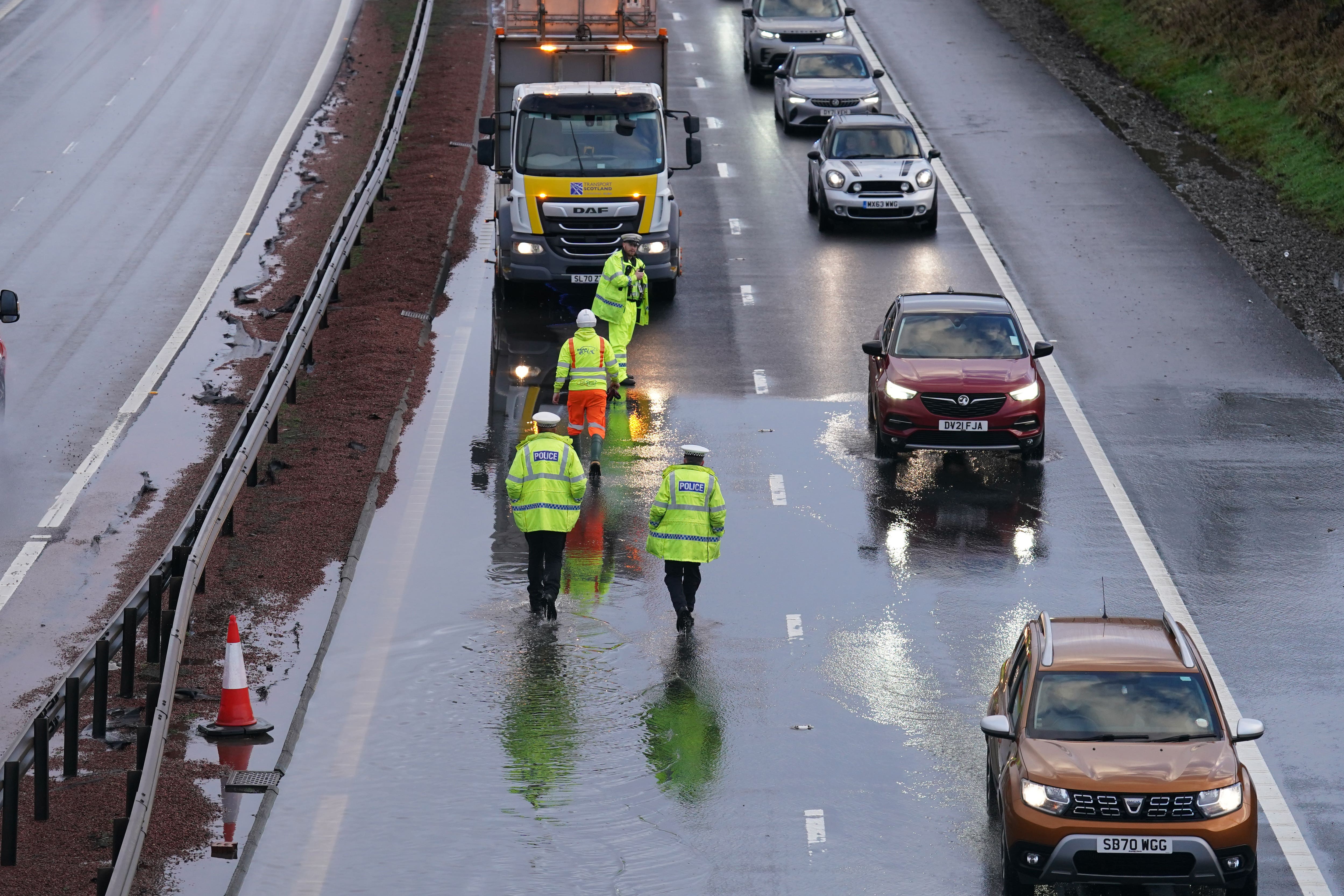 Major road reopens after drivers stranded in snowstorm for several