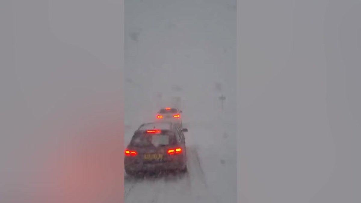 Storm Gerrit brings heavy snow to Scotland as drivers at standstill on A9