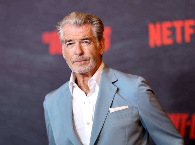 <p>Pierce Brosnan attends the premiere of Netlix’s ‘The Out-Laws’ in Los Angeles in June 2023</p>