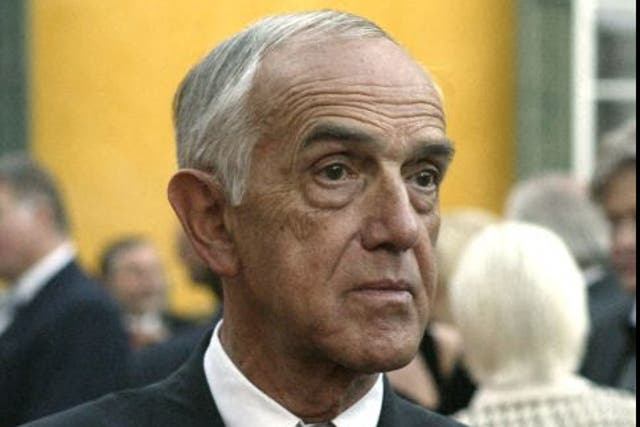 <p>A picture from 4 September 2003 shows Austrian engineer Gaston Glock at an event in Velden, Carinthia, Austria</p>