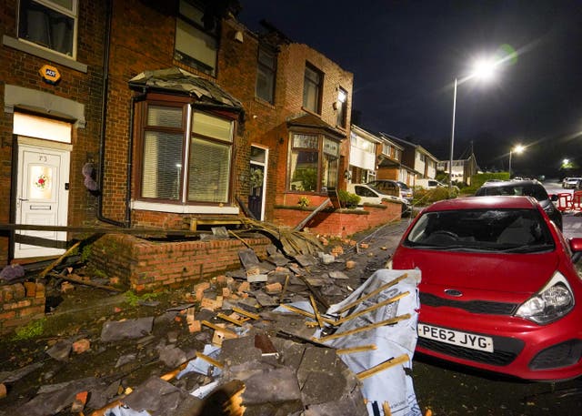 <p>The tornado destroyed over 100 homes in Stalybridge </p>