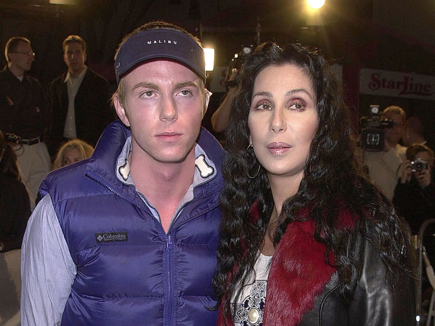 Cher with Elijah in 2001