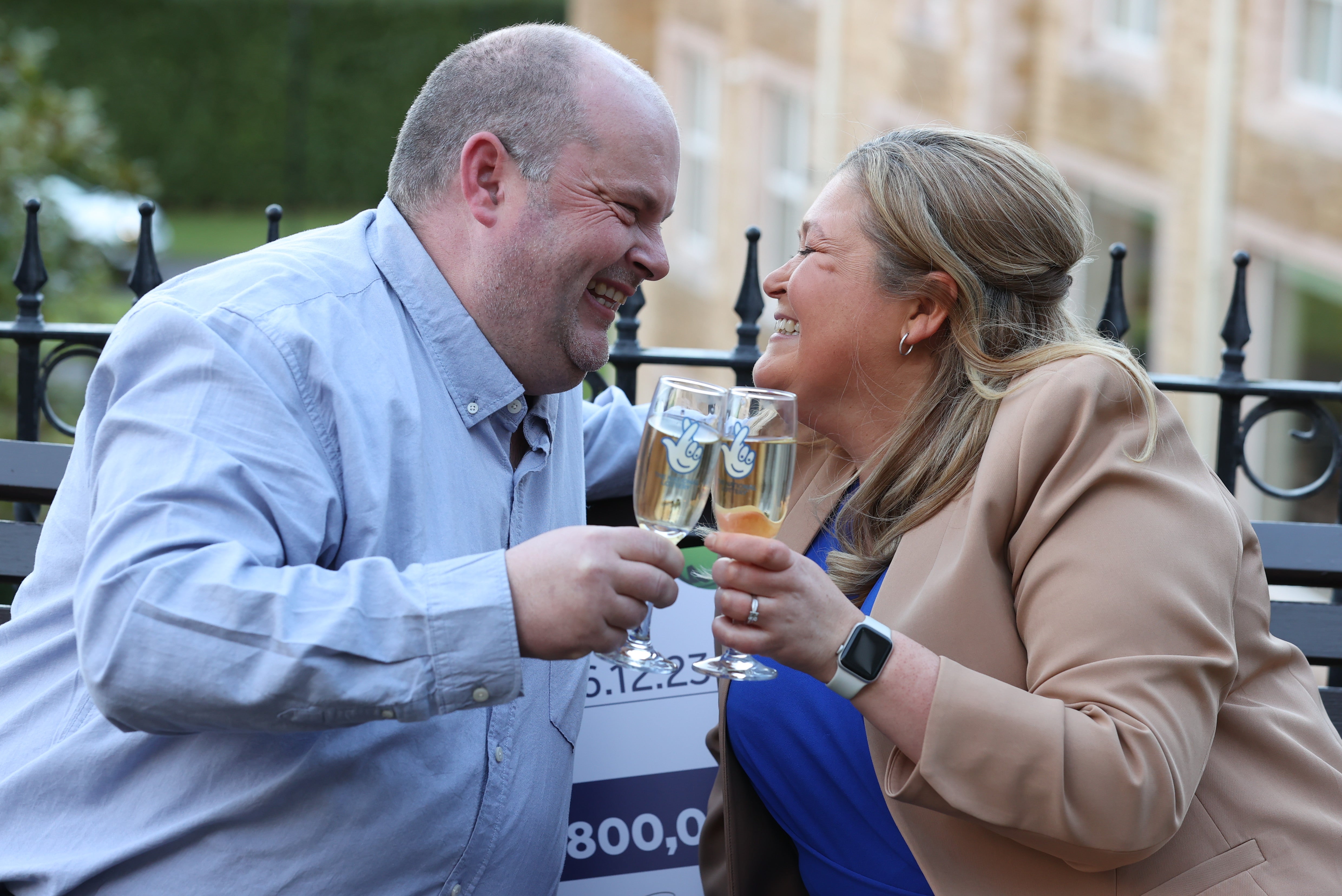 Jonny Johnston and his partner Christina Williams plan to go away on holiday after the win