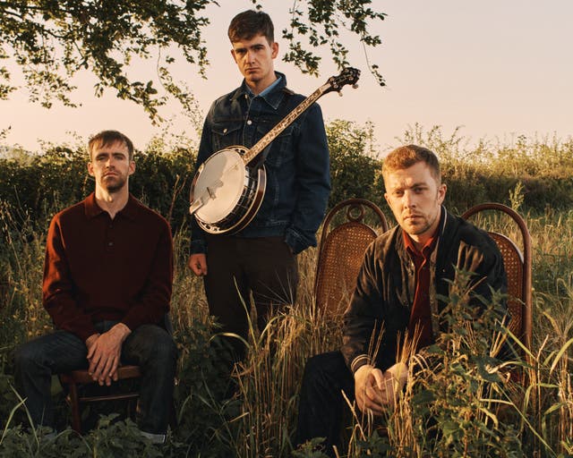 <p>Folk-rock trio Kingfishr (from left) Eoin ‘Fitz’ Fitzgibbon, Eoghan ‘McGoo’ McGrath, and Eddie Keogh</p>