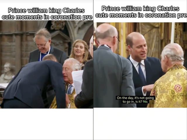 <p>Resurfaced video shows Prince William joke around with King Charles during coronation practice</p>