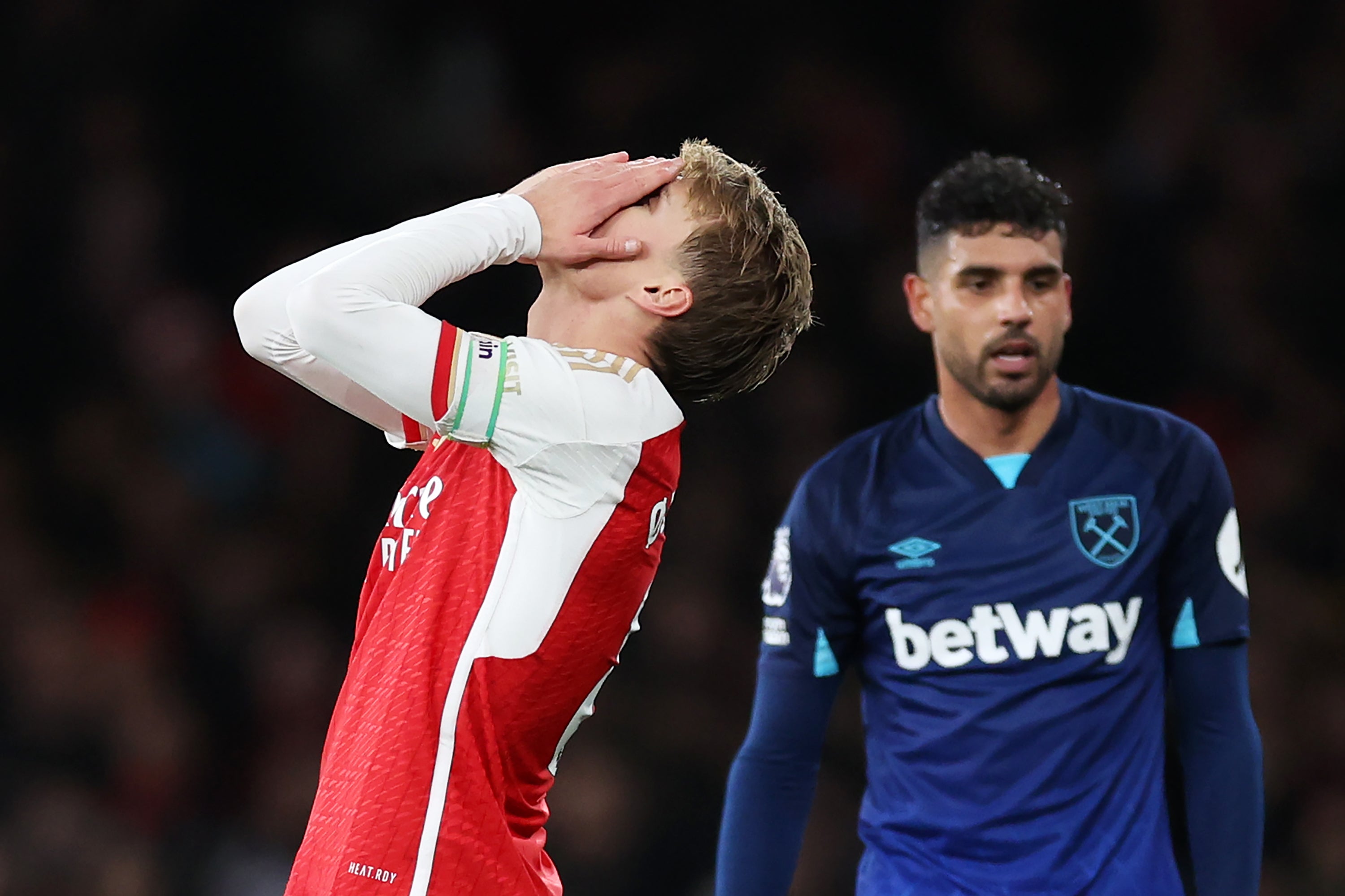 Arsenal suffered a damaging defeat