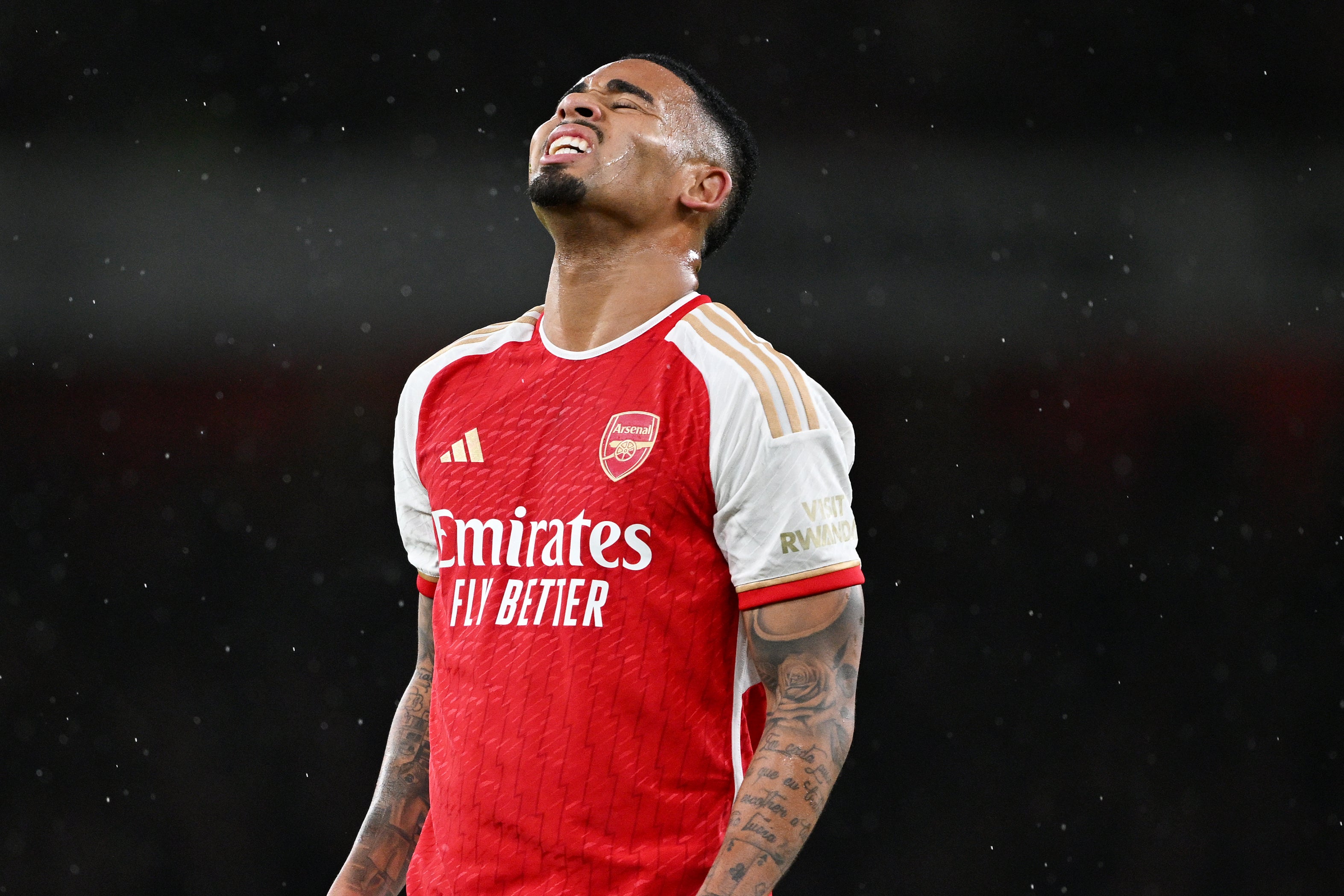 Gabriel Jesus missed a number of good chances for Arsenal