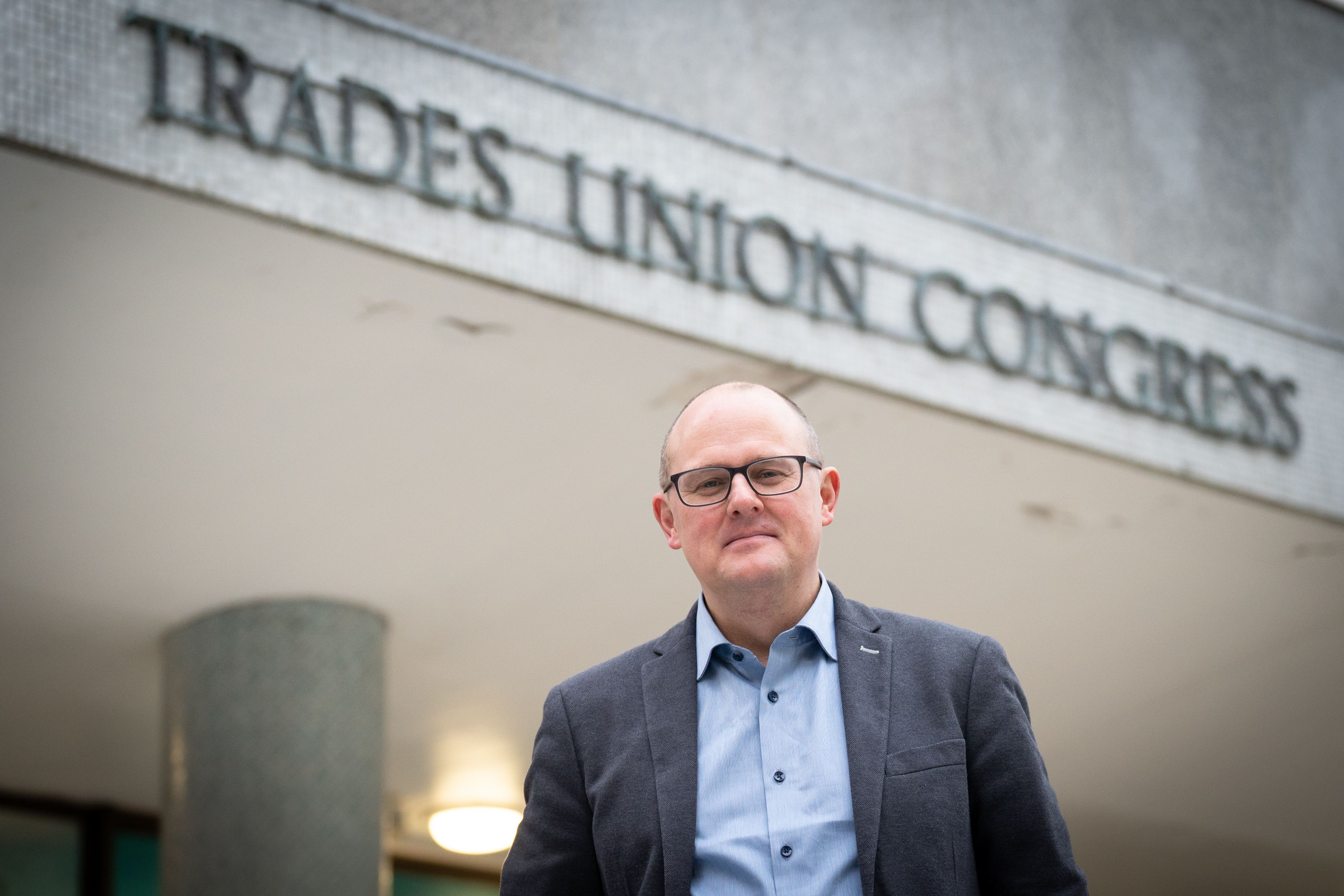 TUC general secretary Paul Nowak attacked the new strike law (Stefan Rousseau/PA)