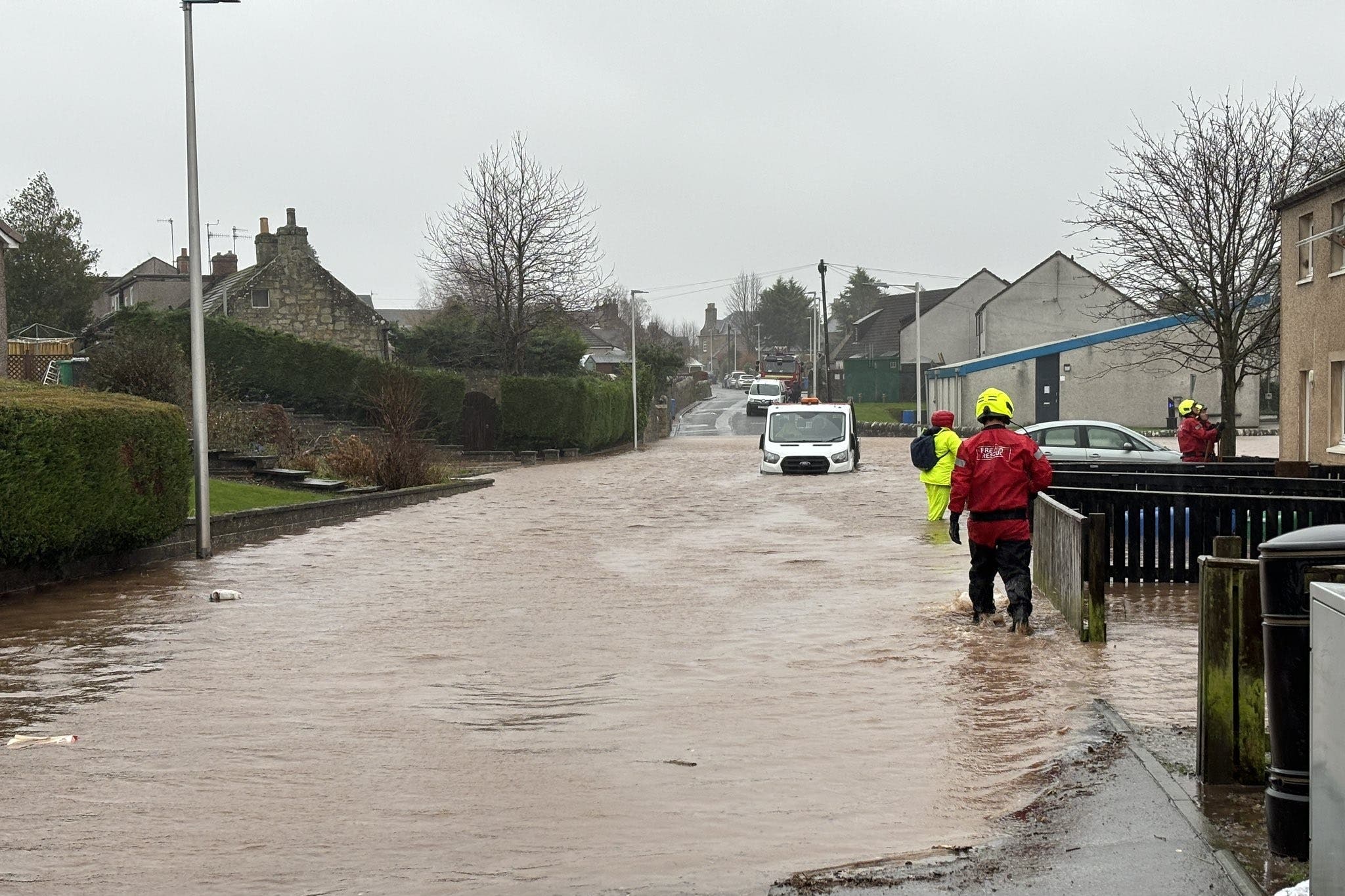 Power company SSEN said it was ‘very confident’ of restoring supplies to the 750 homes in Scotland still without electricity after Storm Gerrit on Friday. (James Matheson/PA)