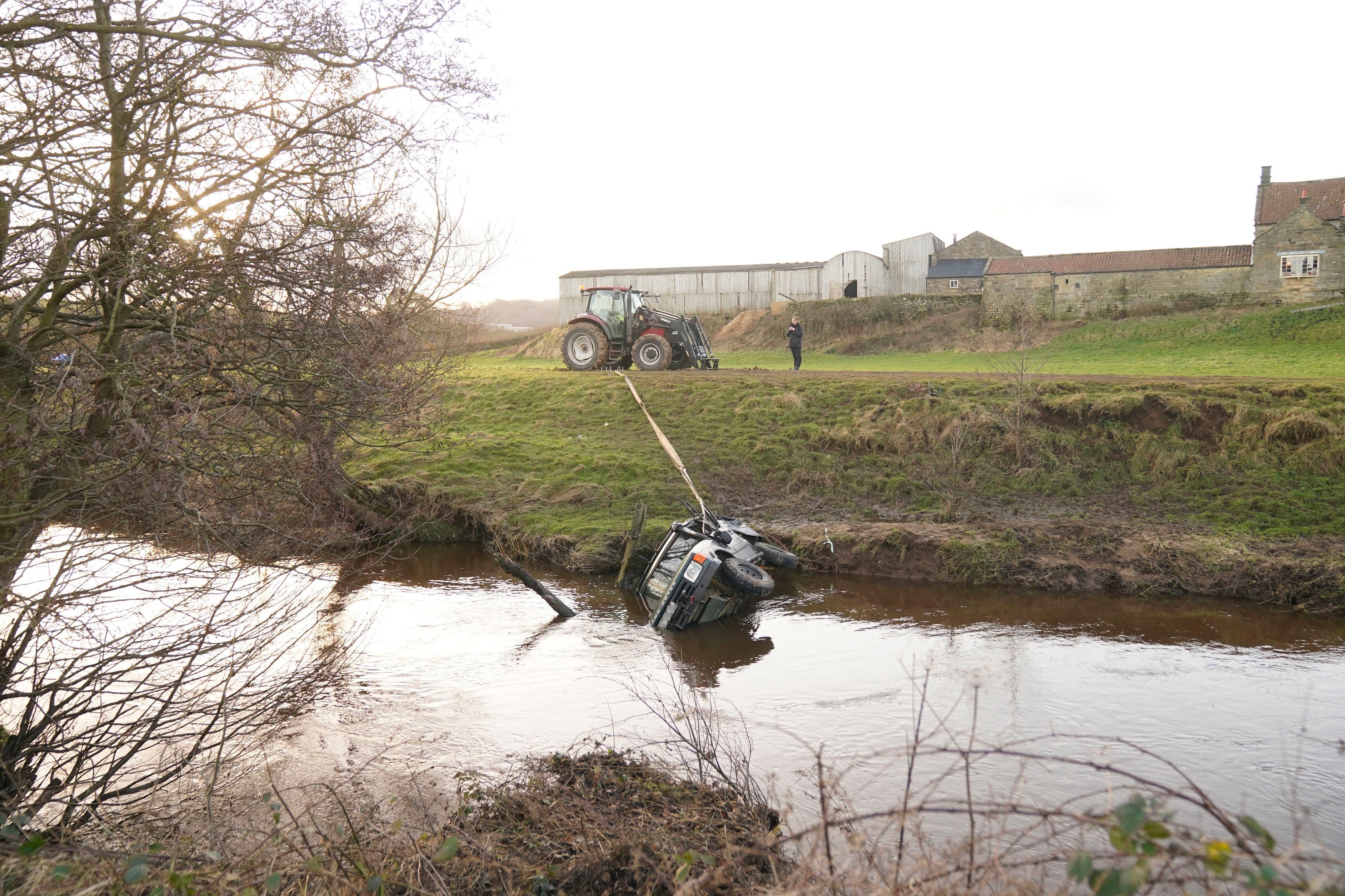 The 4x4 was found 400 yards further downstream