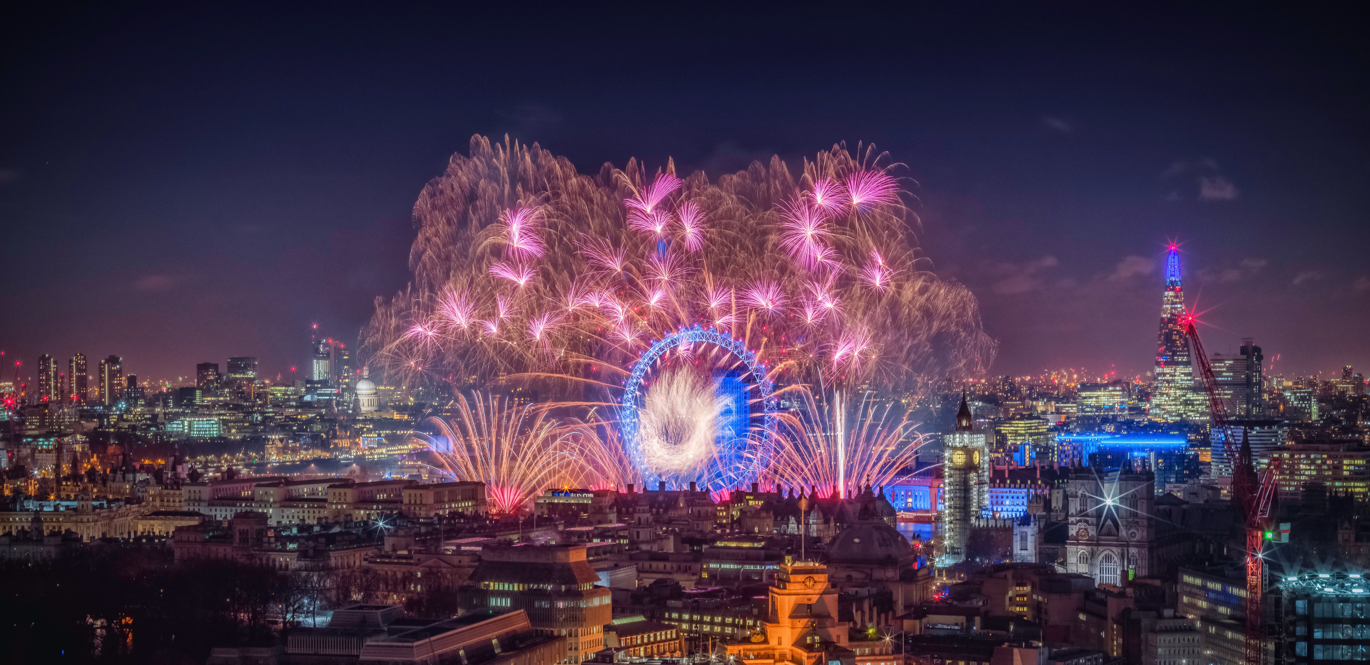 New year’s fireworks in London: a time of celebration and for Will Gore to firmly shut his front door