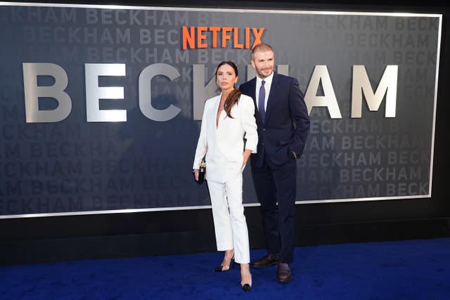 David and Victoria Beckham have raked in more than £130 million in yearly sales (Ian West/PA)