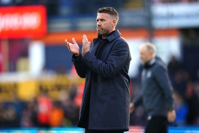 Rob Edwards will try to guide Luton to a third consecutive Premier League win (Nick Potts/PA)