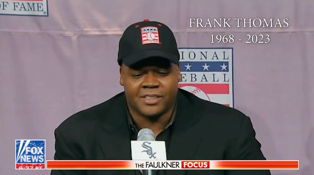 <p>MLB Hall of Famer Frank Thomas was mistakenly identified as having passed away in an In Memoriam segment on Fox News</p>