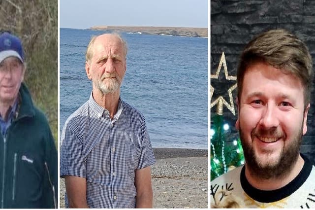 <p>Kenneth Patrick Hibbins, Leslie Forbes and Scott Thomas Daddy died when their 4x4 was swept down the River Esk</p>