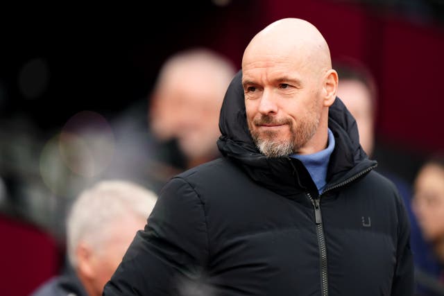 Manchester United manager Erik ten Hag has come under pressure this season (Zac Goodwin/PA)