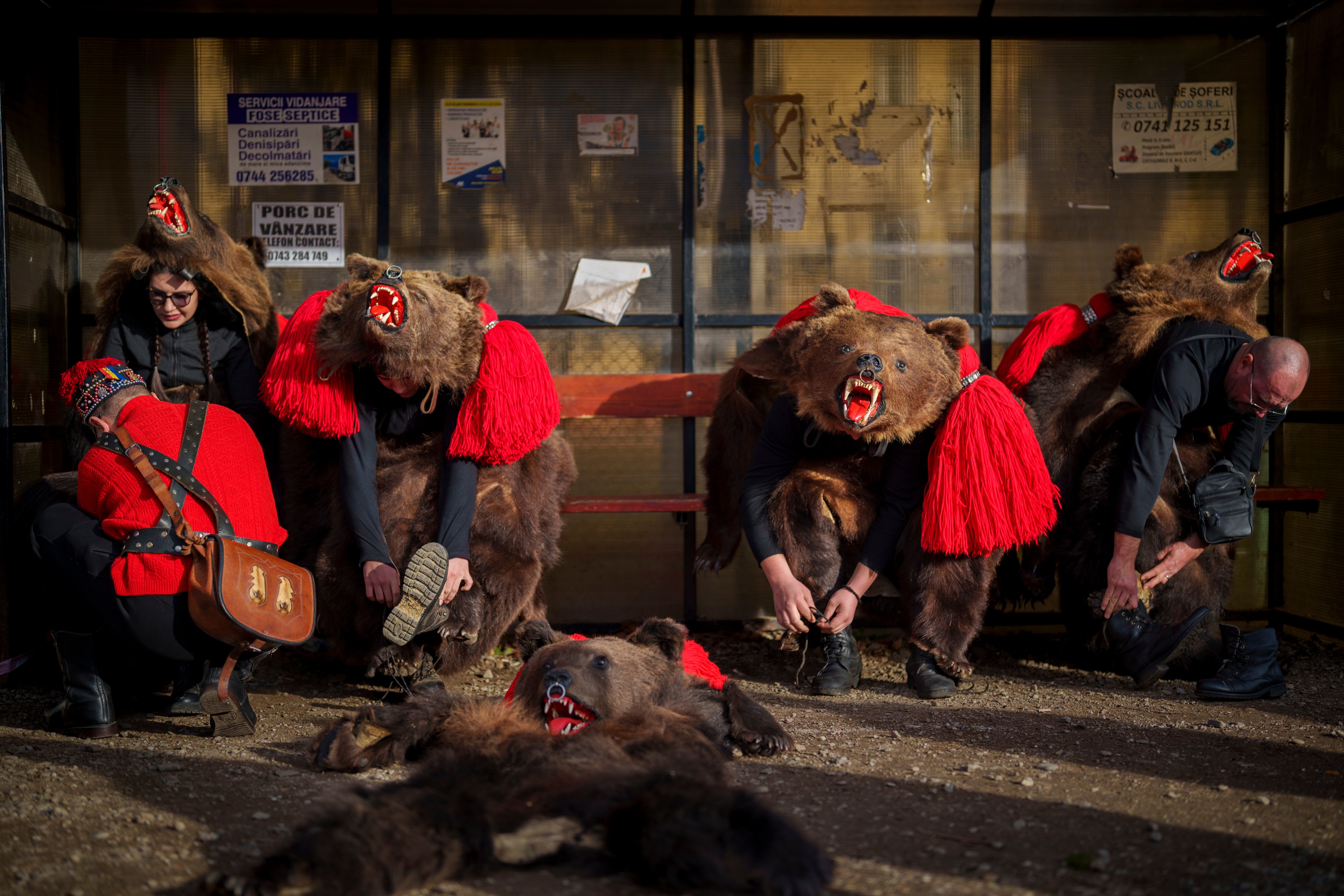 APTOPIX Romania Bear Ritual Photo Gallery