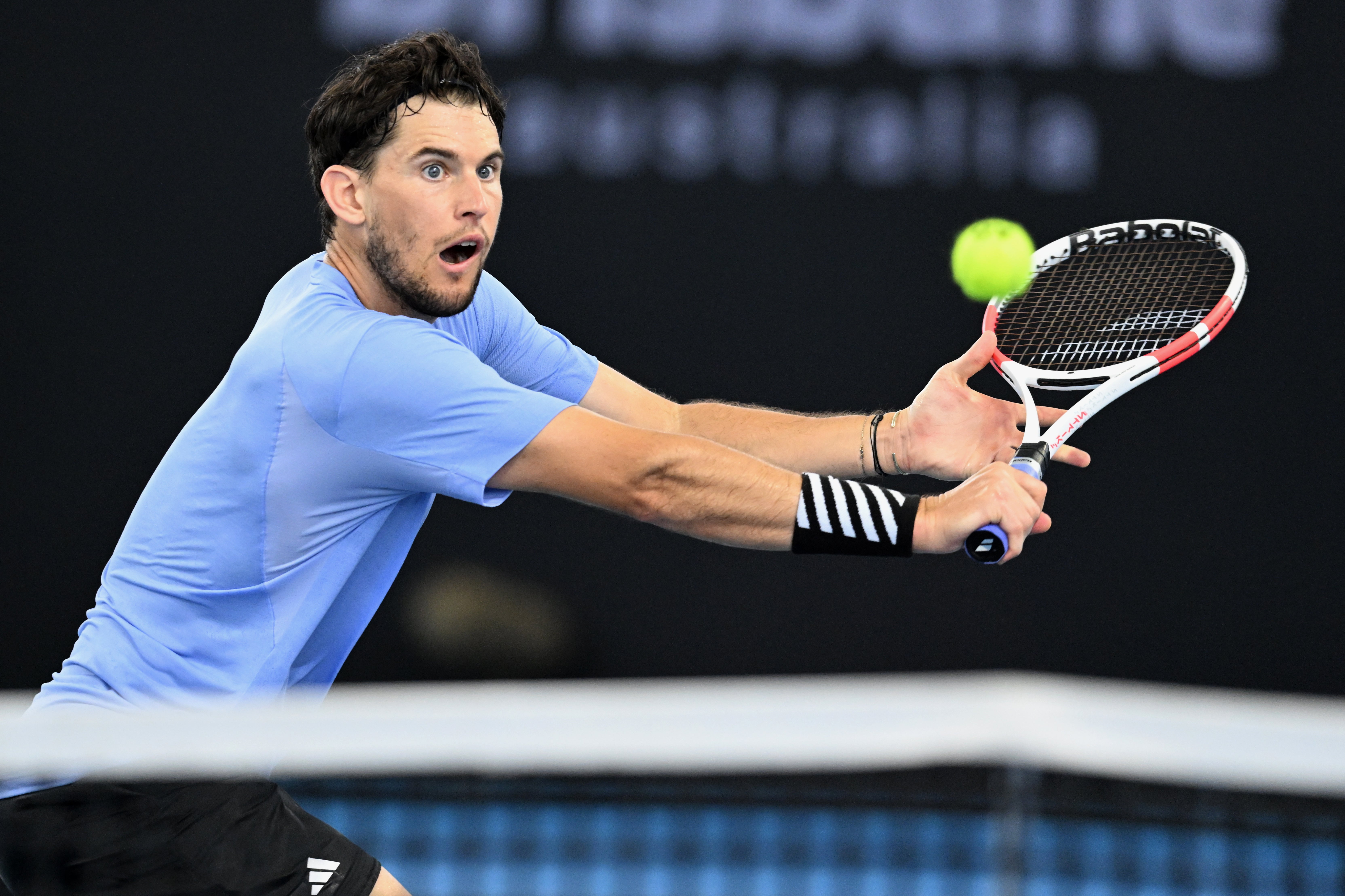Dominic Thiem saw his match interrupted by a snake in Brisbane