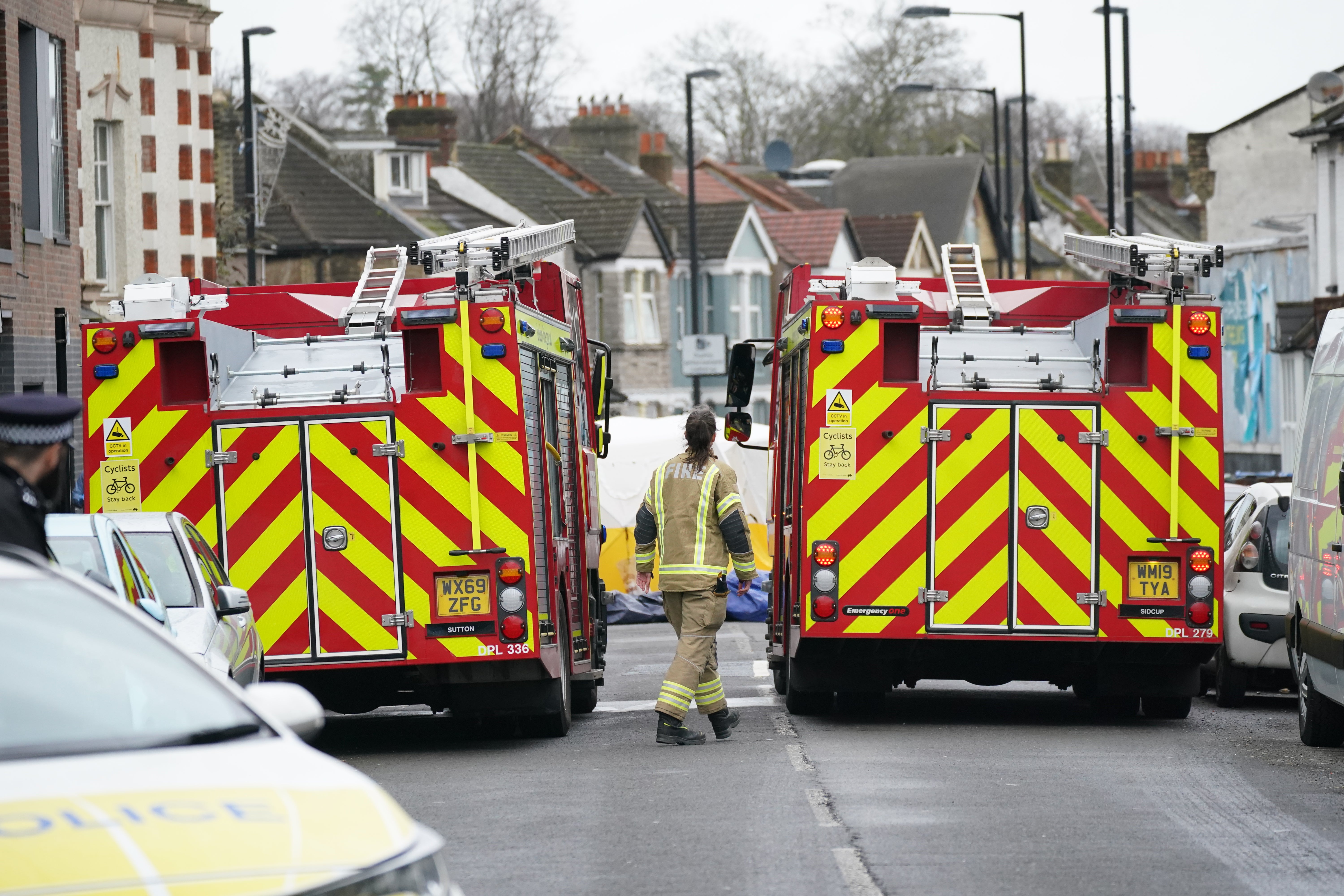 Two men were killed after a fire broke out at a property in Croydon