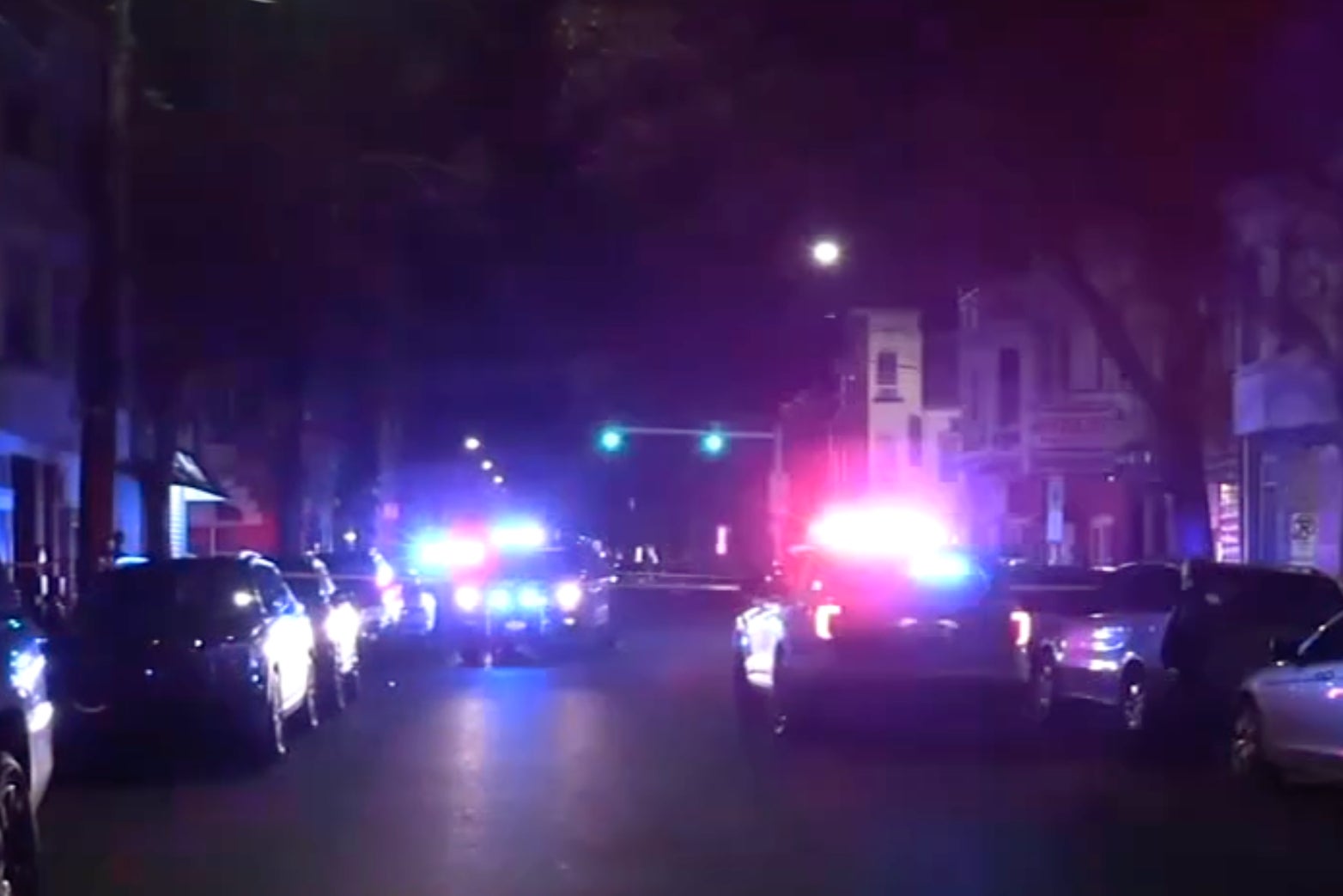 Police in Allentown, Pennsylvania investigate a shooting that left a child and a woman dead