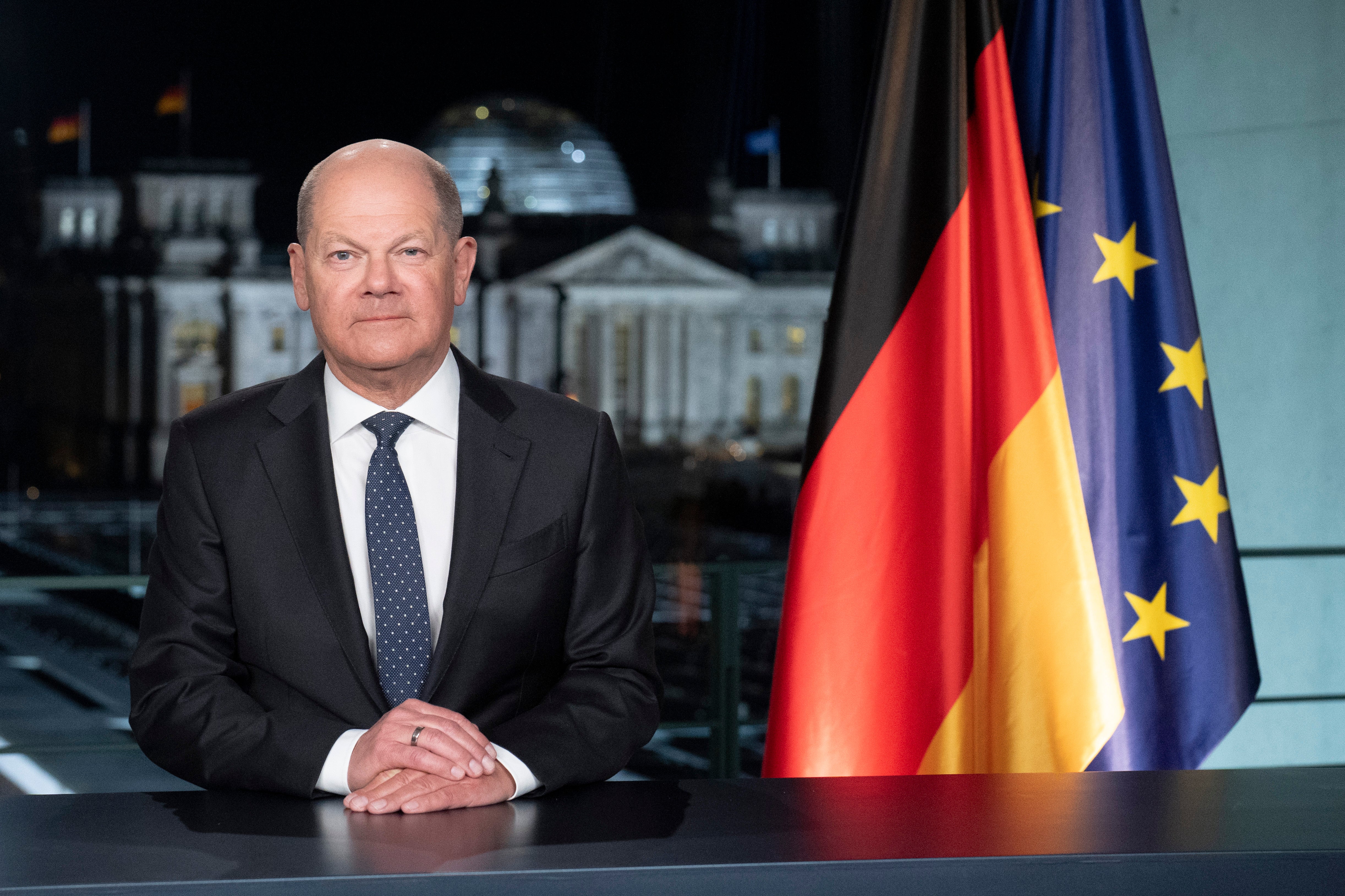 In A Crisis-ridden World, Germany's Chancellor Uses His New Year's ...