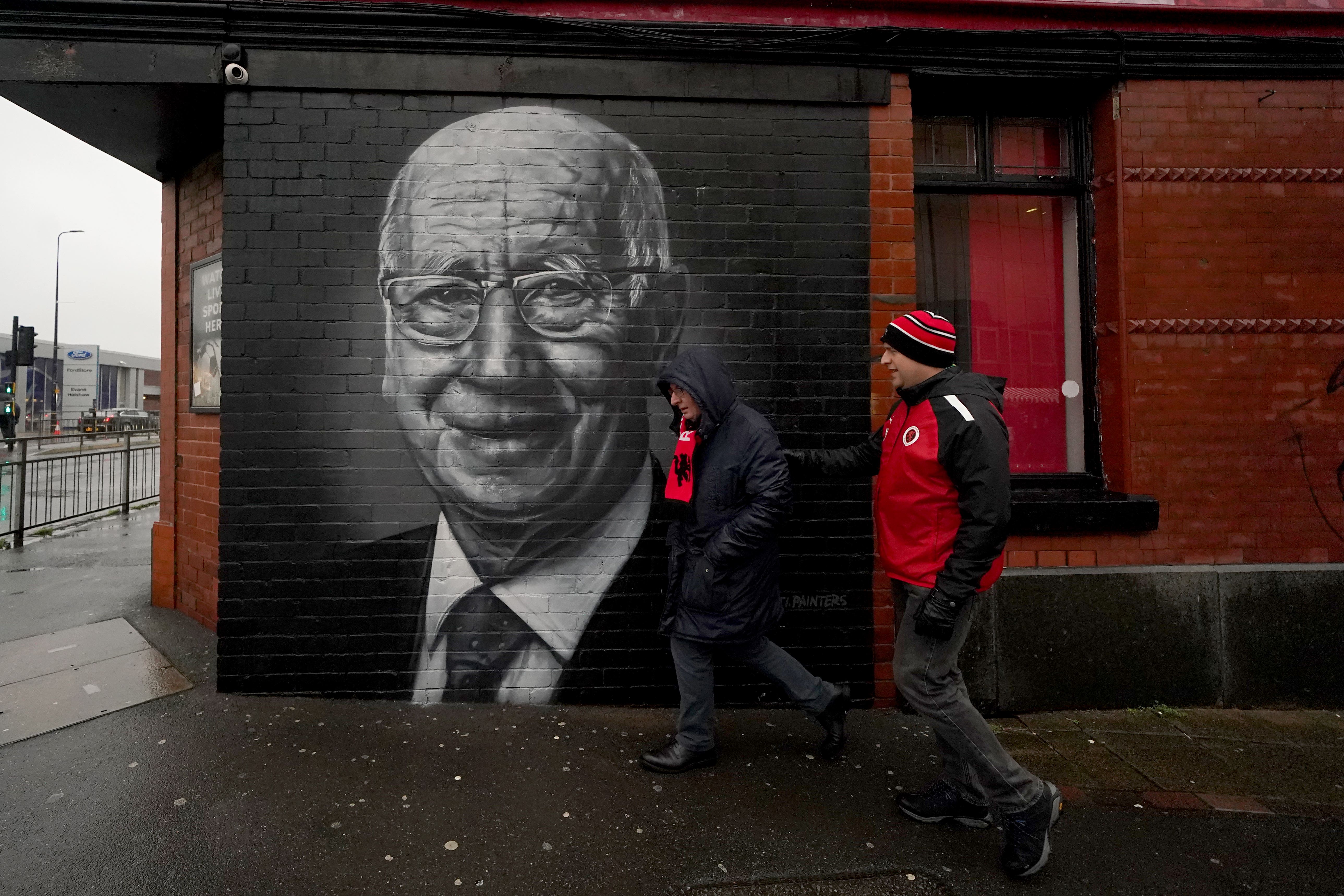 Footballer Sir Bobby Charlton, a key figure in England’s 1966 World Cup victory. died in October at the age of 86 (Martin Rickett/PA)