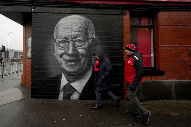 Footballer Sir Bobby Charlton, a key figure in England’s 1966 World Cup victory. died in October at the age of 86 (Martin Rickett/PA)