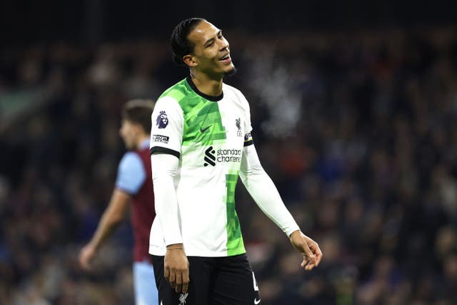 Liverpool’s Virgil van Dijk switched off from football during a rare break in the festive period (Richard Sellers/PA)