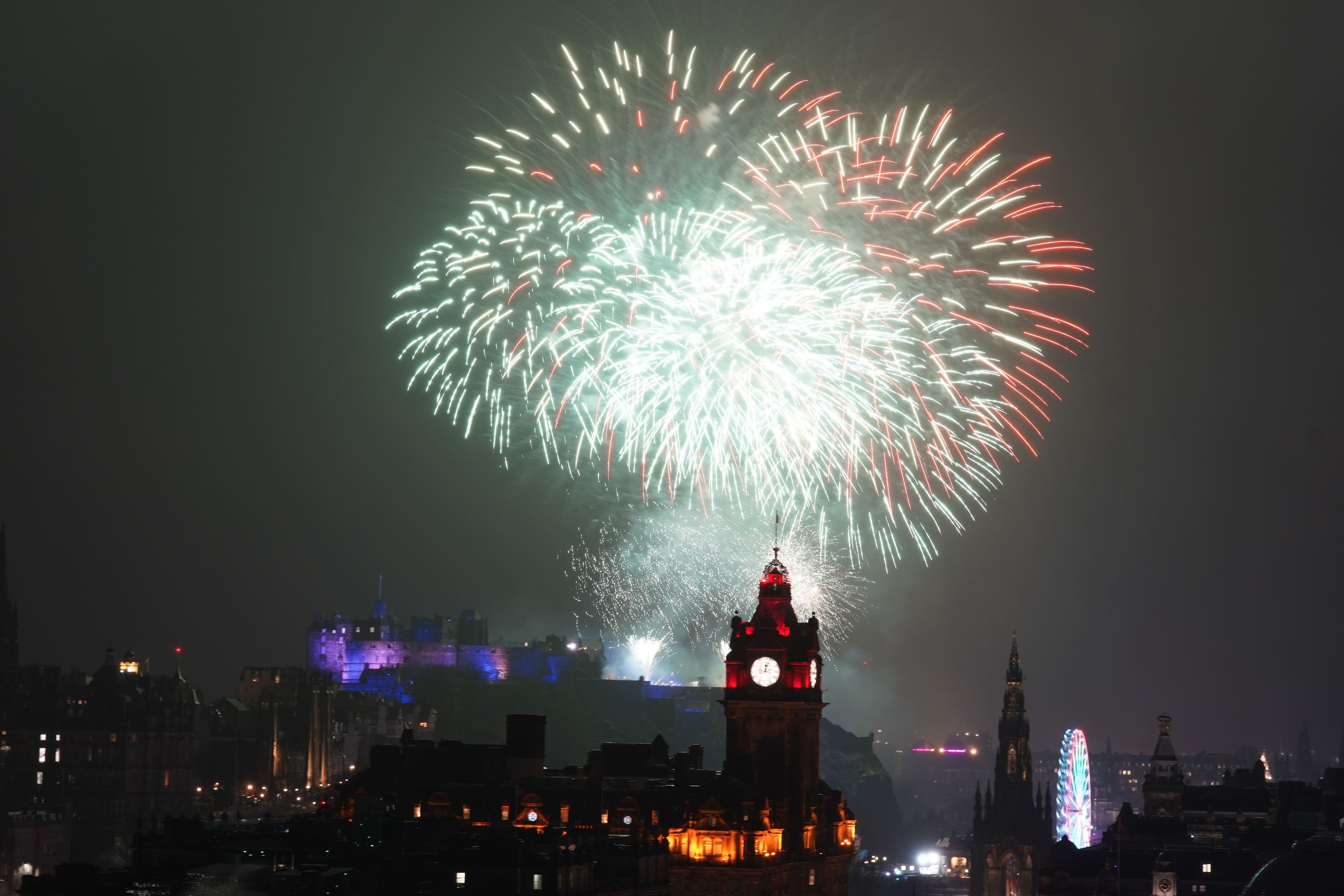 Some 50,000 revellers are expected to celebrate Hogmanay in Scotland’s capital (Andrew Milligan/PA)