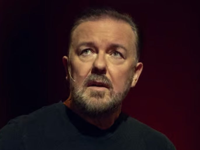 Ricky Gervais in his Netflix special ‘Armageddon’