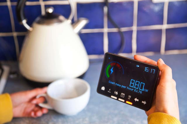 The energy price cap sets a limit on the maximum amount suppliers can charge households in England, Wales and Scotland for each unit of gas and electricity (Alamy/PA)