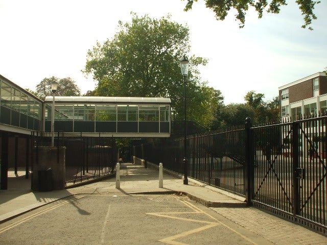 Part of Holland Park School before its demolition and refurbishment was completed in 2012