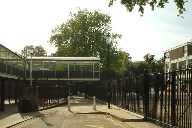<p>Part of Holland Park School before its demolition and refurbishment was completed in 2012</p>